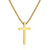 M MOOHAM Cross Necklace for Men Women - Cross Pendant Cross Chain 18 Inch Jewelry Gifts, 14k Gold Plated Cross Necklaces for Women Trendy, Christian Religious Gifts