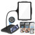 10X Large Rechargeable Magnifying Glass with Light and Stand, 50 LED Flexible Gooseneck Hands Free Magnifying Desk Lamp,Large Page Magnifier for Reading,Sewing,Crafts,Painting,DIY,Close Work B01