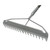 Fiskars 60" Pro Garden Rake for Soil with Lightweight Aluminum Handle, Heavy Duty Gardening Tool