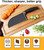 YukaBa Crinkle Potato Cutter 2.9" x 11.8" Stainless Steel Waves French Fries Slicer Handheld Chipper Chopper, Vegetable Salad Chopping Knife Home Kitchen Wavy Blade Cutting Tool, Black (1 Pack)-1769280582