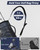 BIG TEETH Golf Bag Strap Single Padded Shoulder Strap Adjustable Thick Pad Straps Universal Replacement Quick Release (Black and blue with 2 clips)