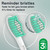 Brushmo e-Series Total Clean Replacement Toothbrush Heads, Compatible with Philips Sonicare Screw-on Electric Toothbrush Handles, 6 Standard Heads, Medium Firm Dupont Bristles, BM726-bg, White