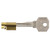 Burg-Wächter Lockblocking Key for Furniture Mortice Locks, Cylinder Diameter: 6 mm, Includes 2 Keys, ME/2 SB, 04341, 1 Unit Supplied