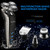 Kurener Electric Shaver Razor for Men Rechargeable 100% Waterproof Rotary for Shaving with Nose Trimmer Sideburns Trimmer Face Cleaning Brush Kurener Electric Shaver Razor for Men Rechargeable 100% Waterproof Rotary for Shaving with Nose Trimmer Sideburns Trimmer Face Cleaning Brush