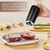 Gravity Electric Salt and Pepper Grinder, Automatic Pepper Mill, USB Rechargeable, Adjustable Coarseness, One-handed Operation, Ceramic Burr, Refillable, Auto Grinders with LED Light