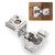 Chibery 4 Pack 1-1/4" 4D Concealed Hinges for Face Frame Door, Soft Close On/Off Switch, Self Closing, 105° Open Angle Concealed Stainless Steel Hinges for Framed Cabinet, Satin Nickel