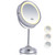 Super Zoom 15X Magnifying Makeup Mirror with Lights - 15X & 1X Make Up Vanity Mirror with 3 Lighting Modes, Rechargeable Battery with USB Cable - 8" Wide & 15" Tall (Chrome)
