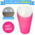 CUSINIUM 14 oz 50-Pack Hot Pink French Fry Cups - Charcuterie Cups Disposable