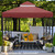 Morikoro 10x10 Canopy Replacement Top Double Tiered Gazebo Cover for Yard, Patio & Garden Durable Sunshade Replacement (Red with lace) Morikoro 10x10 Canopy Replacement Top Double Tiered Gazebo Cover for Yard, Patio & Garden Durable Sunshade Replacement (Red with lace)