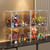 GUDEMAY Large Clear Stackable Acrylic Storage Bins with Door, Dustproof Figure Collectibles Display Case, Football & Motorcycle Helmet Showcase, Basketball, Sports Memorabilia Organizer (XL, Count, 3)