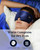 Heated Eye Mask for Dry Eyes - Silk Cordless Warm Eye Compress Moist Heat, FSA Eligible, Eye Heating Pad for Stye Treatment, Tired Eyes, Sleep, Travel, Washable, Rechargeable, Blue