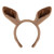 Sibba Horse Ears Headband Makeup Hairband Animal Caps Soft Women Hair Accessorie Movable Costumes Elastic Head Wear for Party Washing Face Spa Gifts Cosplay Dress up Light Brown Christmas Gift