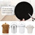 KingBra 10Pcs 6.5 Inch Charcoal Filters for Kitchen Compost Bin, Replacement Activated Carbon Filters for Countertop Compost Pail Home Bucket Refill Sets, Round