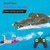 GoolRC RC Boat 2.4GHz Remote Control Crocodile Head Boat for Pools and Lakes, High Simulation Alligator Head RC Boats with 2 Batteries