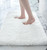 Disolla Small Bathroom Rugs 17x24 Non Slip White Fluffy Bath Mat for Bathroom Floor Machine Washable Plush Luxury Bath Rug for Tub Soft Shaggy Absorbent Shower Mat