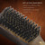 NORSEWOOD Boar Bristle Brush for Shine and Texture - Stiff Bristles for Medium Hair/Beards, Cleaning Brush Included