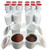 42 iFillCup Refillable K Cups - Ultrafine Filters for Sediment-Free Insanely Rich Brew, DeepBrew Filter Holds 50% More Coffee, Universal K Cup Brewer Compatibility, Reusable up to 5 Times (Red)