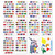 Flags of The World Stickers - Premium Country Flags and Mini Flag Stickers Set - Durable World Flags and Country Stickers - Ideal for Educational Decorative Purposes for Kids, Teachers and Students
