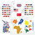 Flags of The World Stickers - Premium Country Flags and Mini Flag Stickers Set - Durable World Flags and Country Stickers - Ideal for Educational Decorative Purposes for Kids, Teachers and Students