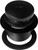 Westbrass A49321-62 14" Sch. 40 PVC Bath Waste & Overflow Assembly with One-Hole Faceplate Cover and Tip-Toe Drain Plug, Matte Black