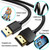 AKWOR 6.6FT USB to HDMI Adapter Cable, USB to HDMI Male 1080P HD Monitor Display Audio Video Converter Cable Cord Comaptible with Windows 7/8/8.1/10