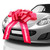 Zoe Deco - Congratulations Car Bow - Red, 30 Inch - Giant Car Bow Pre-Printed w/Congratulations - Large Gift Wrapping for Huge Present