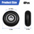 Total Gym Replacement Set Wheels/Rollers for Models 2000, 3000, and More,3000 XL, and a Few Very Early XL -Black (4 Pack)