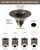 Fransiton Bathroom Sink Stopper, 1.1-1.77 Inch Basin Pop Up Sink Drain Stopper, Anti Clogging Drain Plug with Detachable Hair Catcher, Dark Bronze