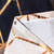 BIYSUC Ombre Brown Marble Shower Curtain Abstract Geometric Grid Cubic Gold Lines Modern Creative Art Pattern Bronze Bathroom Home Decor Waterproof Polyester Fabric 36Wx72L Inch with Plastic Hooks
