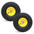 AR-PRO Exact Replacement 15" x 6.00-6" Front Tire and Wheel Assemblies Compatible with John Deere Riding Mowers 100 and D100 Series - 3" Centered Hub and 3/4" Bushings, 4Ply Pneumatic (Set of 2)