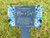 OriginDesigned Mom & Dad Memorial Plaque Stake. Beautiful, Eye-catching, Waterproof Grave Marker Printed with Blue Hydrangea Flowers and a Remembrance Poem. (Light Blue)