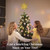 Lewondr Christmas Star Tree Topper, USB Powered Remote Controlled 11 Inch Multilayer Hexagonal Tree Toppers Christmas Decor with 8 Light Modes for Home Holiday Xmas, Timer Function, Champagne Gold
