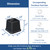 Ahasolid Bed Risers 3 Inch Heavy Duty, Furniture Risers for Bed Frame, Couch, Desk, Chair, Lifts Up to 1,500 lb, Set of 8, Black