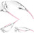 HTS HUNTERSKY S239 Protective Clear pink Small Safety Glasses women youth protecting eyes from wind dust proof night bike riding cycling running lab chemistry goggles