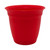 The HC Companies Eclipse Round Planter with Saucer - Outdoor & Indoor Plant Pot with Drainage Holes - Lightweight, UV-Resistant Plastic Pots for Plants, Flowers & Herbs (20" Red, Pack of 1)