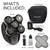 Remington XR7000 Balder Pro Rotary Shaver Rechargeable Waterproof Electric Razor for Men Cordless Lithium Power 5 Dual Track Flexing Heads and Pop-Up Trimmer Black