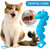 Ronton Cat Toothbrush Catnip Toy - Durable Hard Rubber - Cat Dental Care, Cat Interactive Toothbrush Chew Toy (1 Pack_Seahorse)