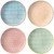 Bloomingville Ceramic 10'' Dinner Plates Carla Express - colorful Serving Dish with Pattern Dia 10'', orange blue green red, Stoneware, Set of 4 Styles Bloomingville Ceramic 10'' Dinner Plates Carla Express - colorful Serving Dish with Pattern Dia 10'', orange blue green red, Stoneware, Set of 4 Styles