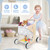 Asweets 2 in 1 Wooden Baby Walker Push and Pull Doll Stroller, Shopping Cart Learning Walker for Boys and Girls, Sit Stand Learning Toddler Toy (Grey) Asweets 2 in 1 Wooden Baby Walker Push and Pull Doll Stroller, Shopping Cart Learning Walker for Boys and Girls, Sit Stand Learning Toddler Toy (Grey)