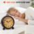 RODH Battery Alarm Clock,Night Light,Vintage Hangable Super Silent Non Ticking Analog Table Clock for Bedroom Bedside, Desk,Shelf