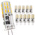 JAUHOFOGEI G4 LED Bulb 12V ac/dc Bi-pin Base Landscape Light Bulbs - 10W Replacement Halogen JC Bulb - 1 Watt 12 Volt Mini T3 Bulb for Under Cabinet Puck Lights - Warm White 3000K - 10 Pack