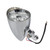 munirater 12V Headlights Motorcycle Aluminum Visor Chrome Head Light Lamp Replacement for Bobber Chopper Dyna