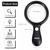MOJINO 10X Lighted Large Handheld Reading Magnifier Glasses with 18 LED Lights for Macular Degeneration, Seniors & Kids Reading, Inspection, Coins, Jewelry, Exploring