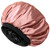 CAPLORD Double Sided Satin Bonnet for Sleeping - Adjustable Silk Sleep Cap for Women and Men - Reversible Hair Cover Protector for Curly Hair, Straight & Locs - No Slip Sleep Bonnets for Women