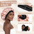 CAPLORD Double Sided Satin Bonnet for Sleeping - Adjustable Silk Sleep Cap for Women and Men - Reversible Hair Cover Protector for Curly Hair, Straight & Locs - No Slip Sleep Bonnets for Women