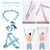 Meishen Nitpicker Stretching Straps Hamstring Stretcher Device Elastic Exercise Band Yoga mat Carrying Straps Leg Exercise Equipment Stretching Strap with Loops for Flexibility Stretch Strap 11 Loops