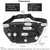 OrrinSports Black Leather Fanny Pack for Men & Women, Fashionable Multi-Pockets Waist Belt Bag for Travel Sports Hiking Cycling Fishing Running