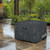 ULTCOVER Patio Fire Pit Table Cover Square 44 inch Outdoor Waterproof Fire Bowl Cover, Black
