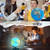 POOCCI 6 in1 Illuminated World Globe for Kids & Adults All Ages High Clear Map, Illuminates Educational Interactive STEM Toy, Light Up Kids Globe Lamp,Gifts For Boys And Girls