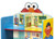Delta Children Wooden Playhouse 4-Shelf Bookcase for Kids, Sesame Street